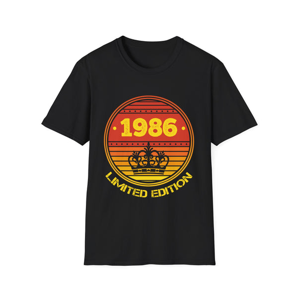 Vintage 1986 TShirt Men Limited Edition BDay 1986 Birthday Mens T Shirts