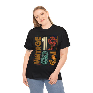 Vintage 1983 TShirt Women Limited Edition BDay 1983 Birthday Plus Size Shirts for Women