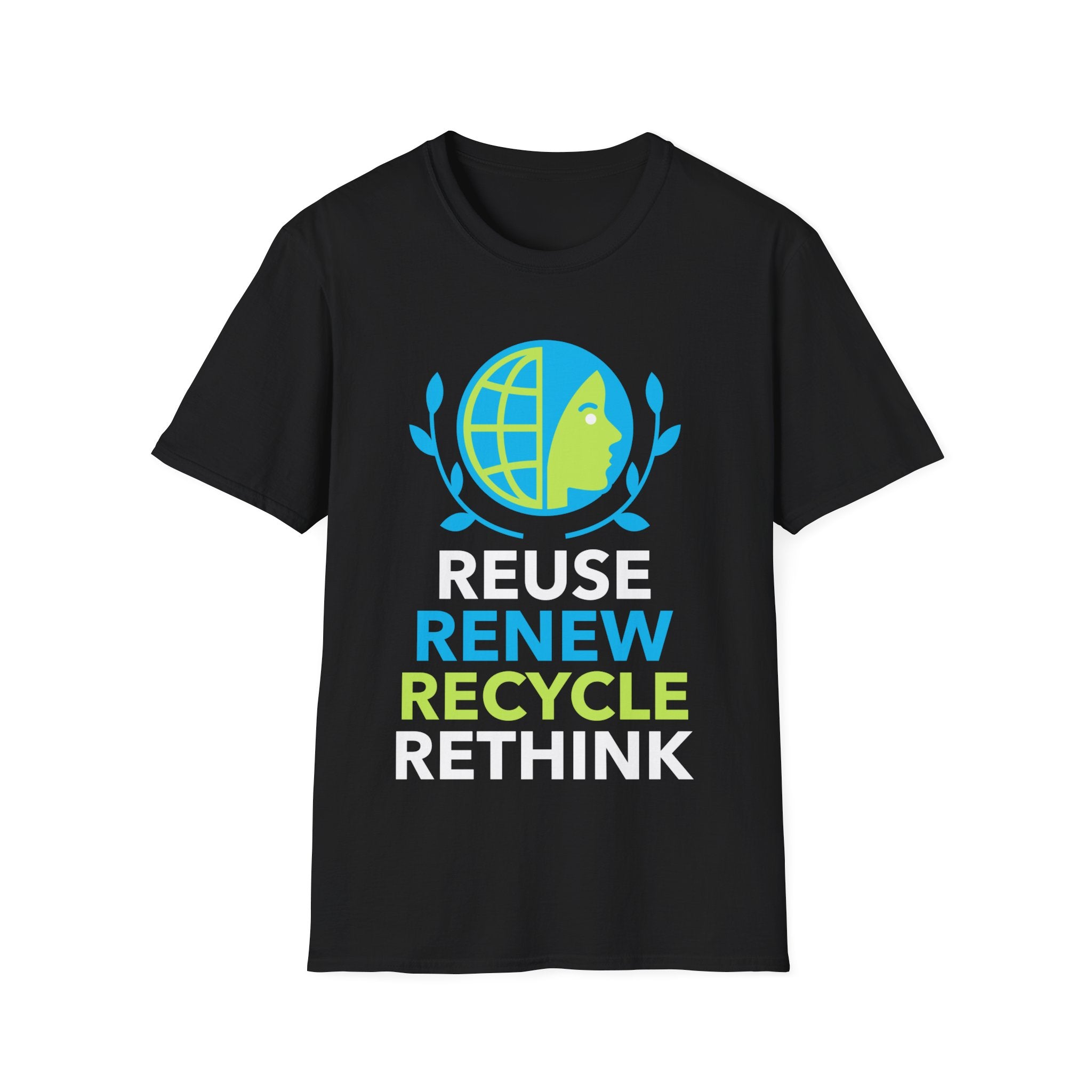 Happy Earth Day Environmental Symbol Reuse Renew Rethink Environment Men Shirts