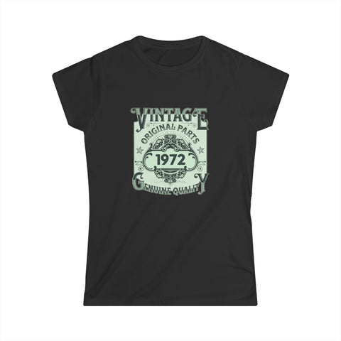 Vintage 1972 TShirt Women Limited Edition BDay 1972 Birthday Women Tops