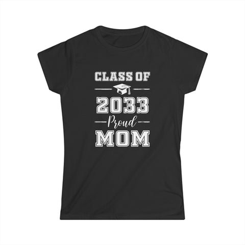 Senior Mom 2033 Proud Mom Class of 2033 Mom of 2033 Graduate Womens Shirt