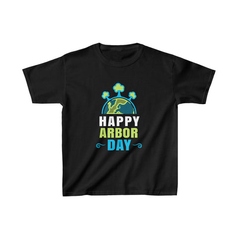 Happy Arbor Day Shirt Activism Earth Day Tree Planting Shirts for Boys