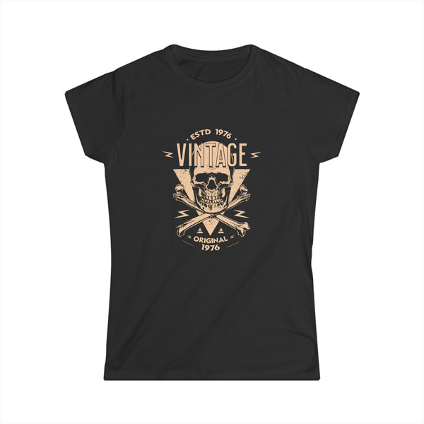 Vintage 1976 T Shirts for Women Retro Funny 1976 Birthday Womens Shirts