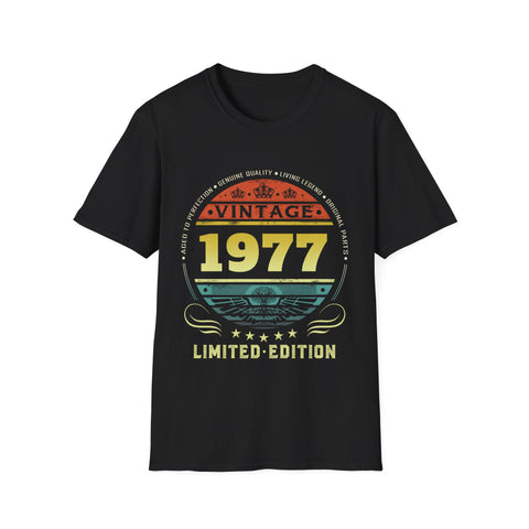 Vintage 1977 Limited Edition 1977 Birthday Shirts for Men Mens Tshirts