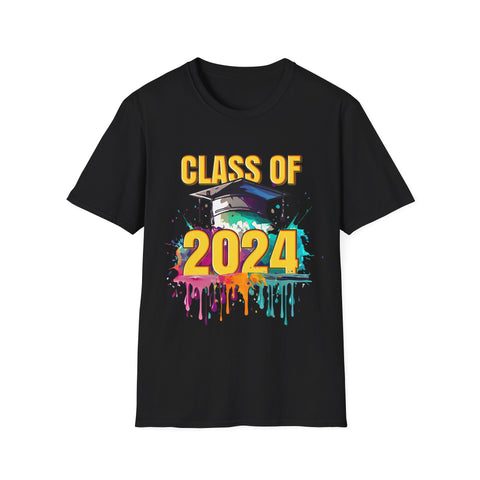 Senior 2024 Class of 2024 for College High School Senior Mens T Shirts