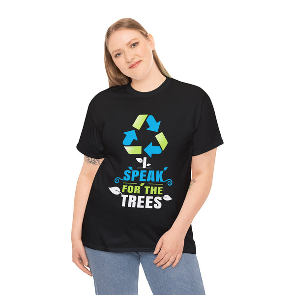 I Speak For Trees Earth Day Save Earth Inspiration Hippie Plus Size Shirts for Women