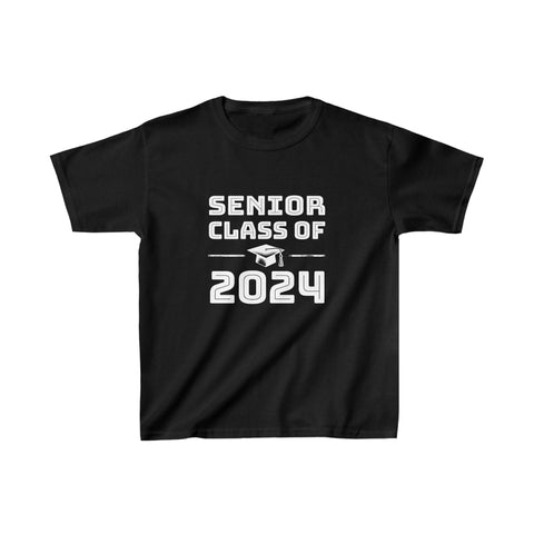 Senior 2024 Class of 2024 Graduation First Day Of School T Shirts for Boys