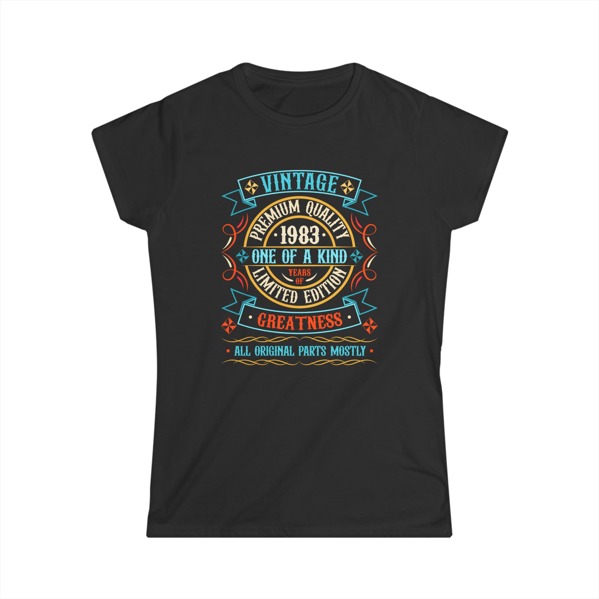 Vintage 1983 T Shirts for Women Retro Funny 1983 Birthday Womens T Shirts