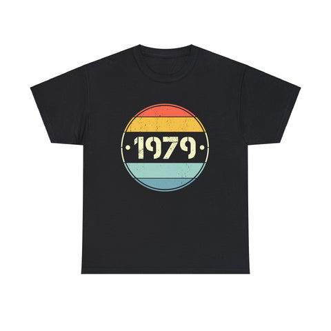 Vintage 1979 Birthday Shirts for Men Funny 1979 Birthday Big and Tall Shirts for Men Plus Size