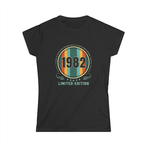 Vintage 1982 TShirt Women Limited Edition BDay 1982 Birthday Shirts for Women