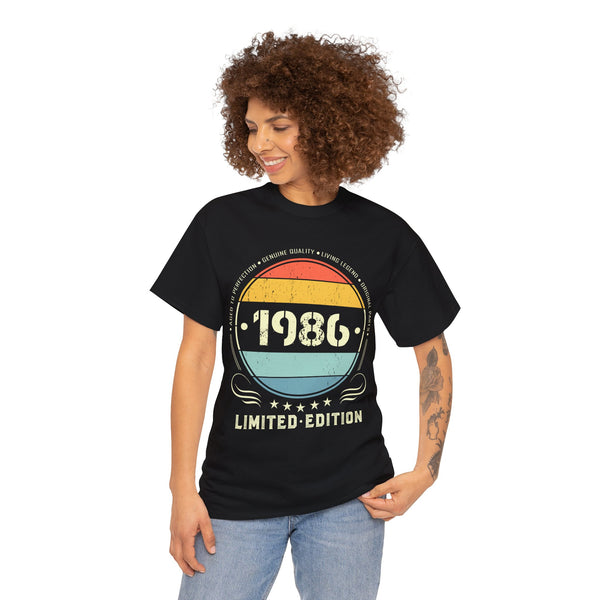 Vintage 1986 Limited Edition 1986 Birthday Shirts for Women Women Shirts Plus Size
