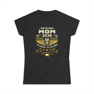 Proud Senior Mom Shirt Class of 2038 Decorations 2038 Women Tops