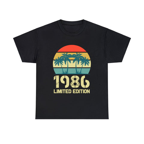 Vintage 1986 Birthday Shirts for Men Funny 1986 Birthday Men Shirts Big and Tall Plus Size