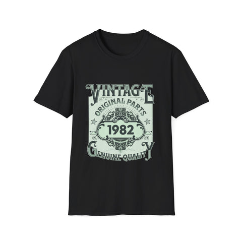 Vintage 1982 TShirt Men Limited Edition BDay 1982 Birthday Mens T Shirts