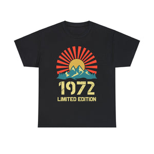 Vintage 1972 Limited Edition 1972 Birthday Shirts for Men Big and Tall Tshirts Shirts for Men