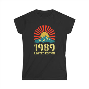 Vintage 1989 Limited Edition 1989 Birthday Shirts for Women Women Tops