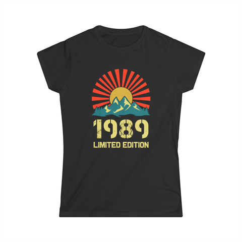 Vintage 1989 Limited Edition 1989 Birthday Shirts for Women Women Tops