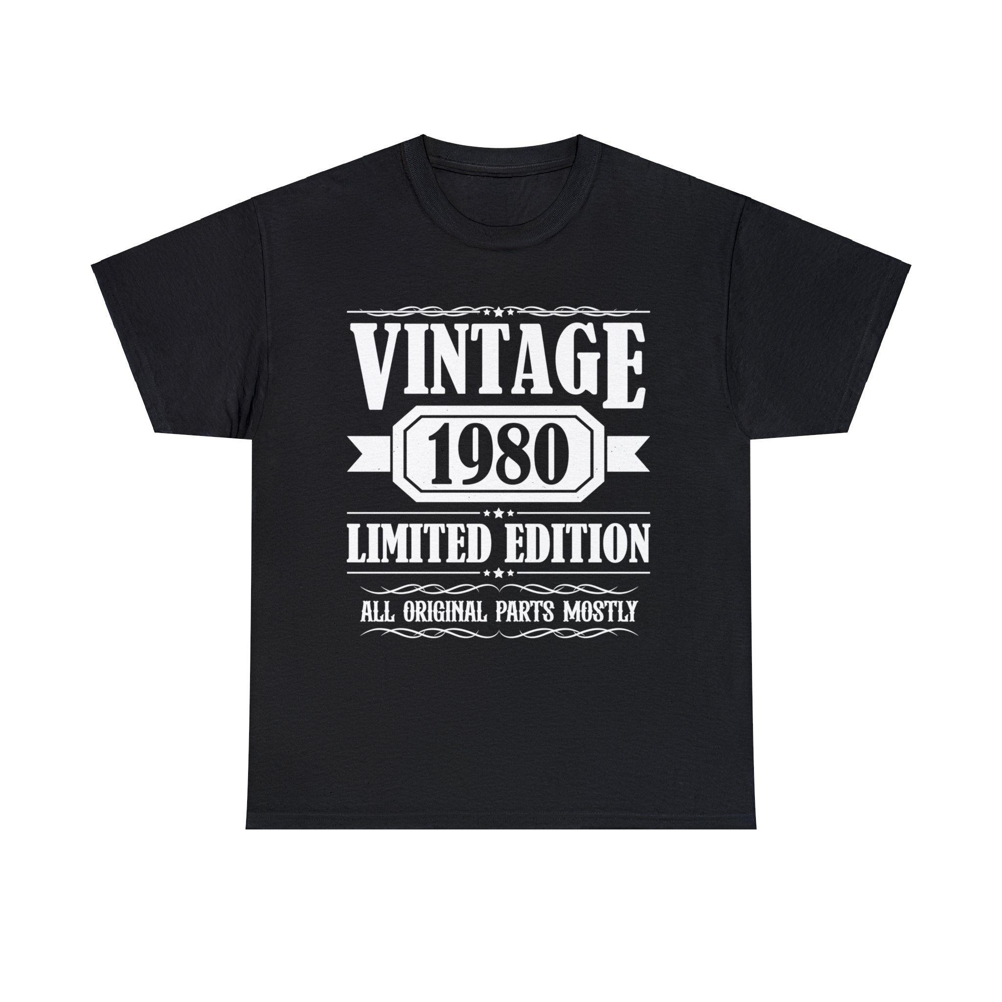 Vintage 1980 TShirt Men Limited Edition BDay 1980 Birthday Mens Shirt Plus Size Big and Tall