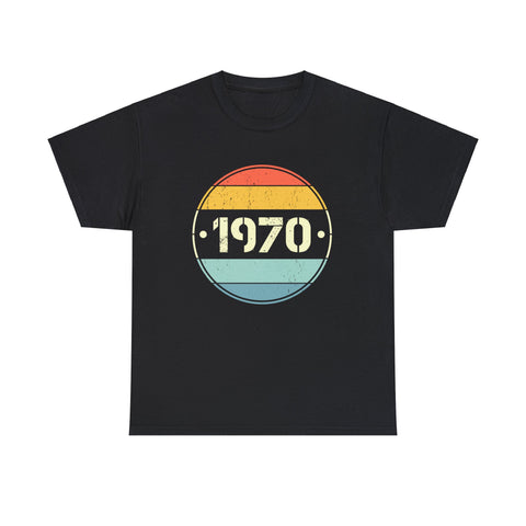 Vintage 1970 Birthday Shirts for Men Funny 1970 Birthday Men Shirts Big and Tall Plus Size
