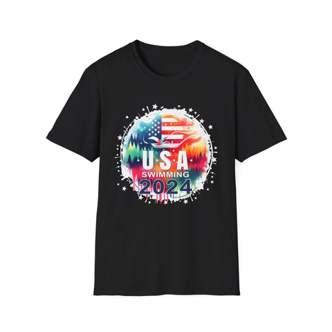 USA 2024 United States American Sport 2024 Swimming Mens Shirts