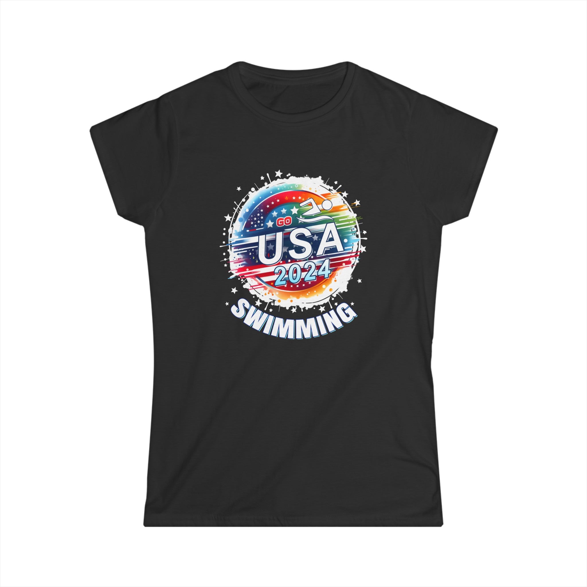 USA 2024 Summer Games Swimming America Swimming 2024 USA Womens T Shirts