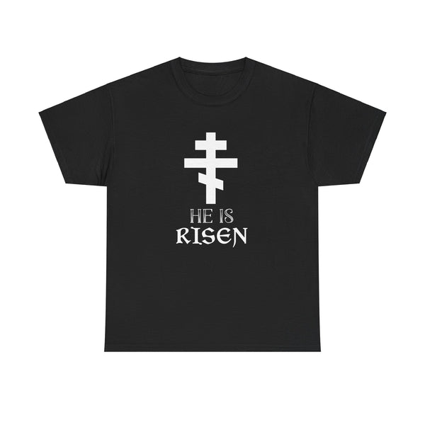 Happy Easter Jesus He Has Risen Orthodox Christian Easter Mens Tshirts for Men Big and Tall