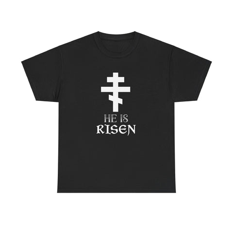 Happy Easter Jesus He Has Risen Orthodox Christian Easter Mens Tshirts for Men Big and Tall