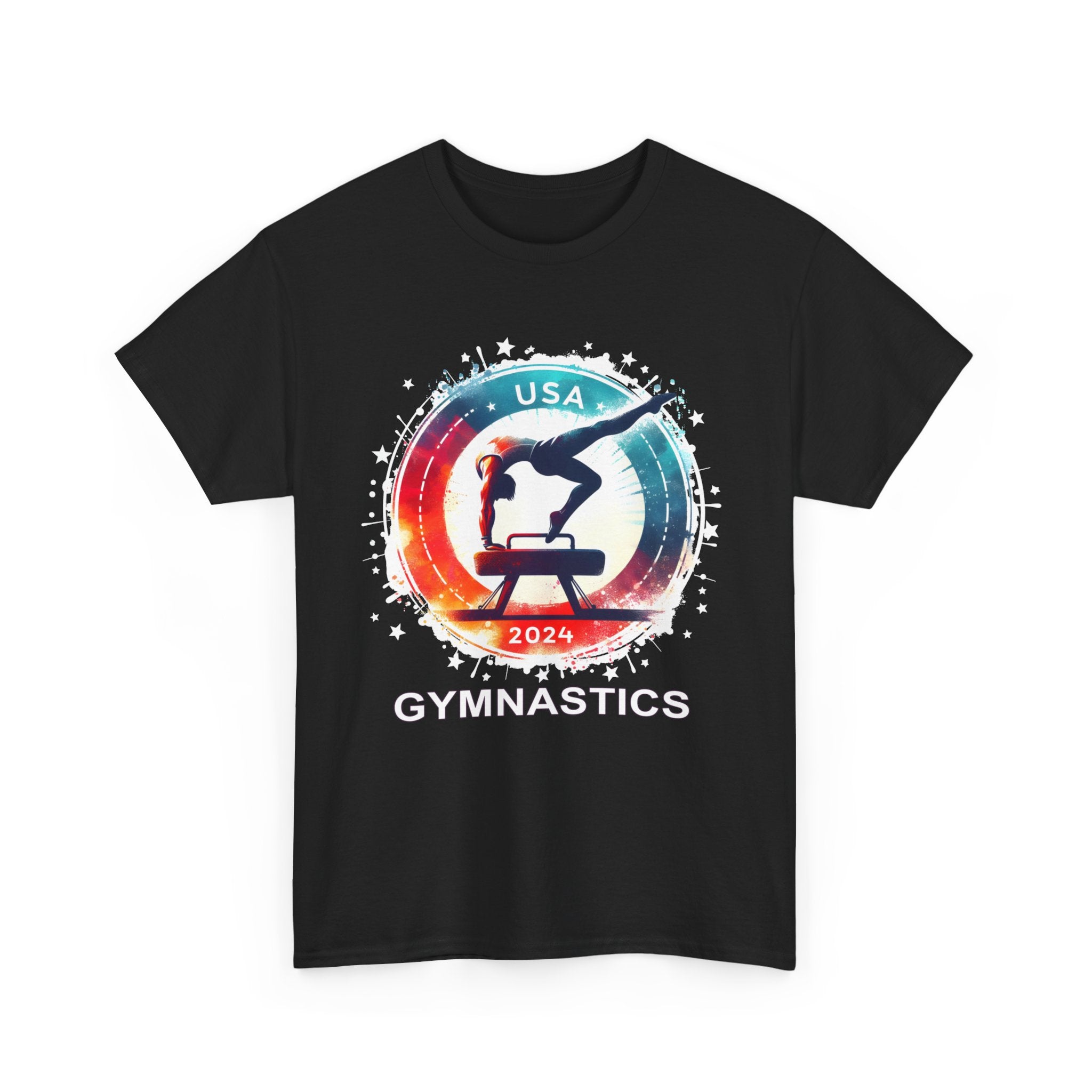 USA 2024 Games United States Sport 2024 USA Mens Gymnastics Mens T Shirts Plus Size Big and Tall