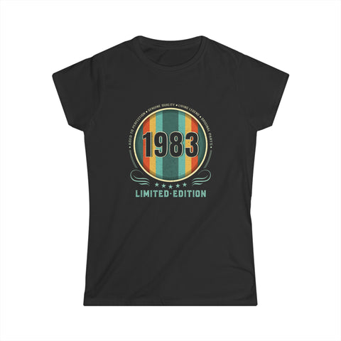 Vintage 1983 TShirt Women Limited Edition BDay 1983 Birthday Women Shirts