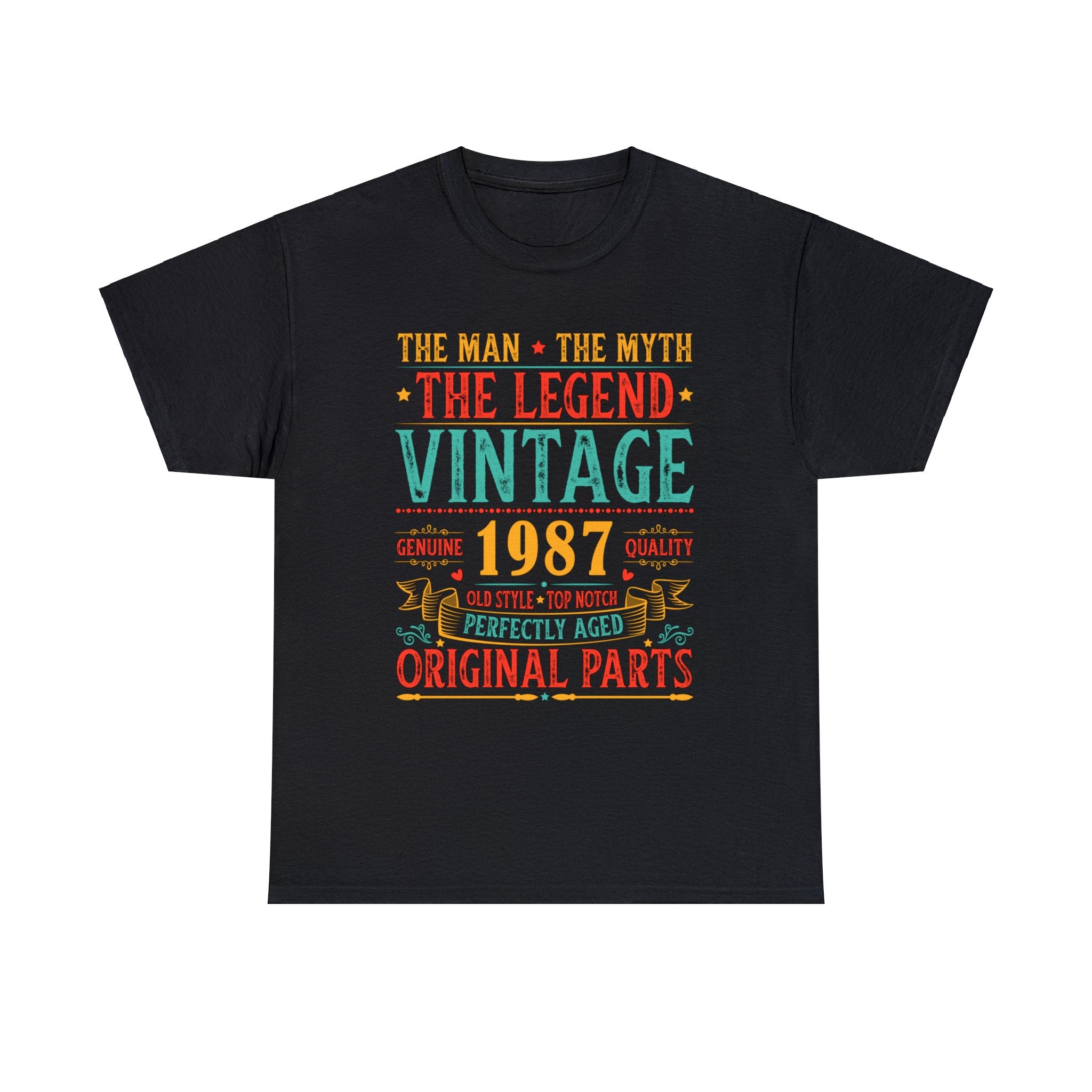 Vintage 1987 T Shirts for Men Retro Funny 1987 Birthday Shirts for Men Plus Size Big and Tall