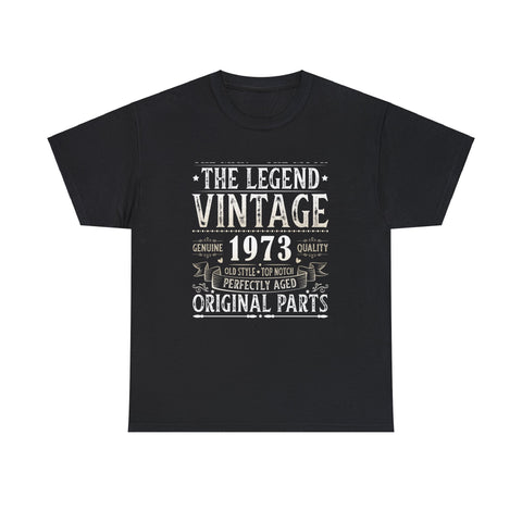 Vintage 1973 T Shirts for Men Retro Funny 1973 Birthday Big and Tall Shirts for Men Plus Size