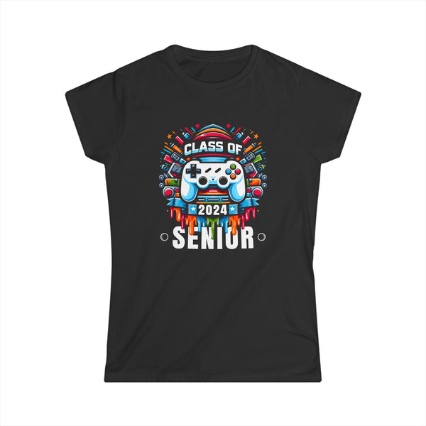 Senior 24 Class of 2024 Back to School Graduation 2024 Shirts for Women