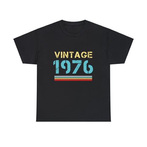 Vintage 1976 T Shirts for Men Retro Funny 1976 Birthday Men Shirts Big and Tall Plus Size