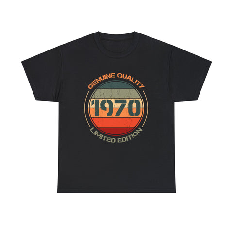 Vintage 1970 T Shirts for Men Retro Funny 1970 Birthday Big and Tall Tshirts Shirts for Men