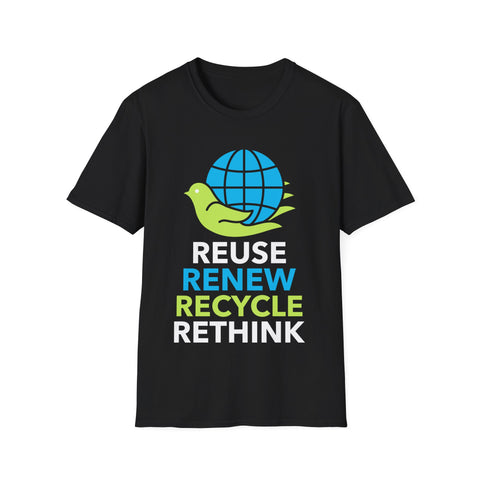 Environment Reuse Renew Rethink Activism Environmental Crisis Earth Day Mens T Shirt