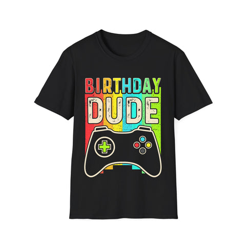 Perfect Dude Birthday Boy Video Game Birthday Dude Birthday Gift Men Dude Mens Shirts