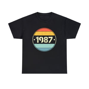 Vintage 1987 Birthday Shirts for Men Funny 1987 Birthday Men Shirts Big and Tall Plus Size