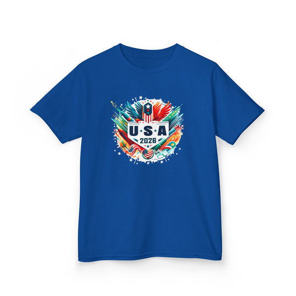 USA 2026 Go United States Sport USA Team 2026 USA T-Shirts for Kids Boys Girls Youth