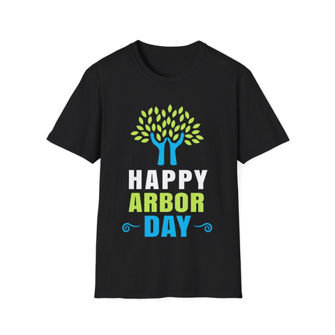 Happy Arbor Day Shirts Earth Day Shirts Save the Planet Mens T Shirts