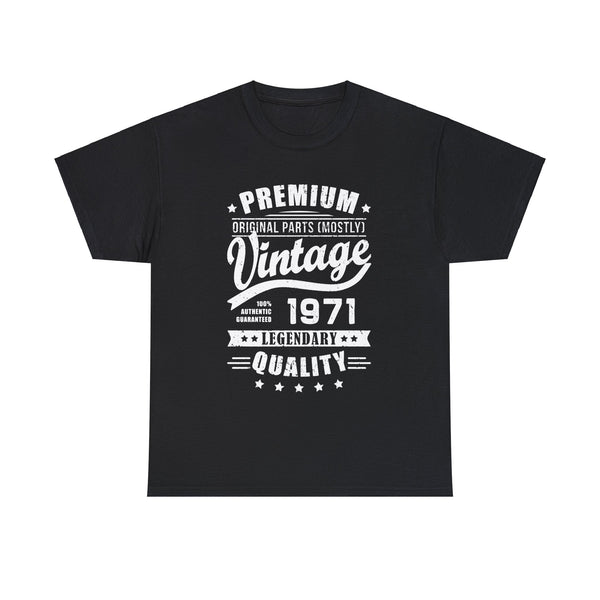 Vintage 1971 T Shirts for Men Retro Funny 1971 Birthday Mens Tshirts for Men Big and Tall