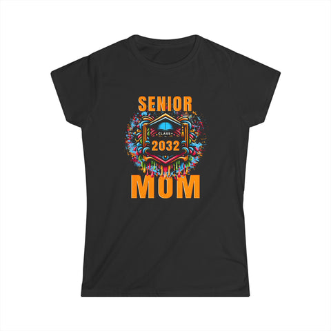 Senior Mom 2032 Proud Mom Class of 2032 Mom of 2032 Graduate Womens T Shirt