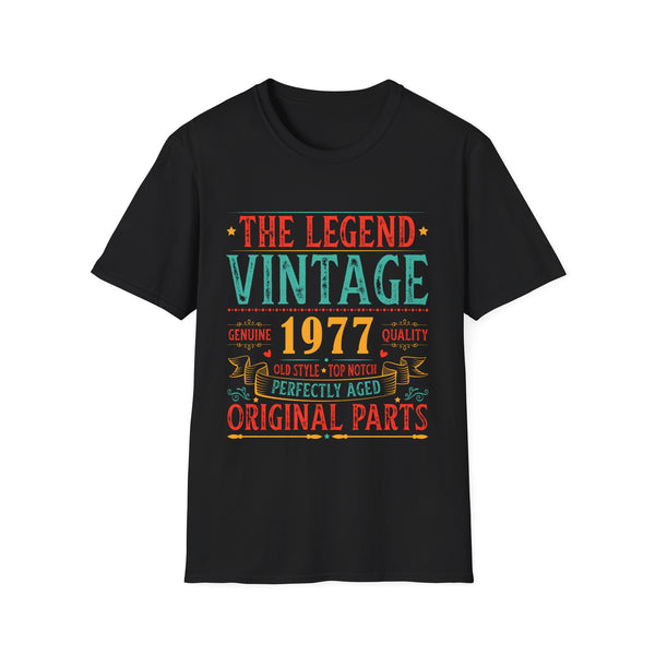 Vintage 1977 TShirt Men Limited Edition BDay 1977 Birthday Mens T Shirts