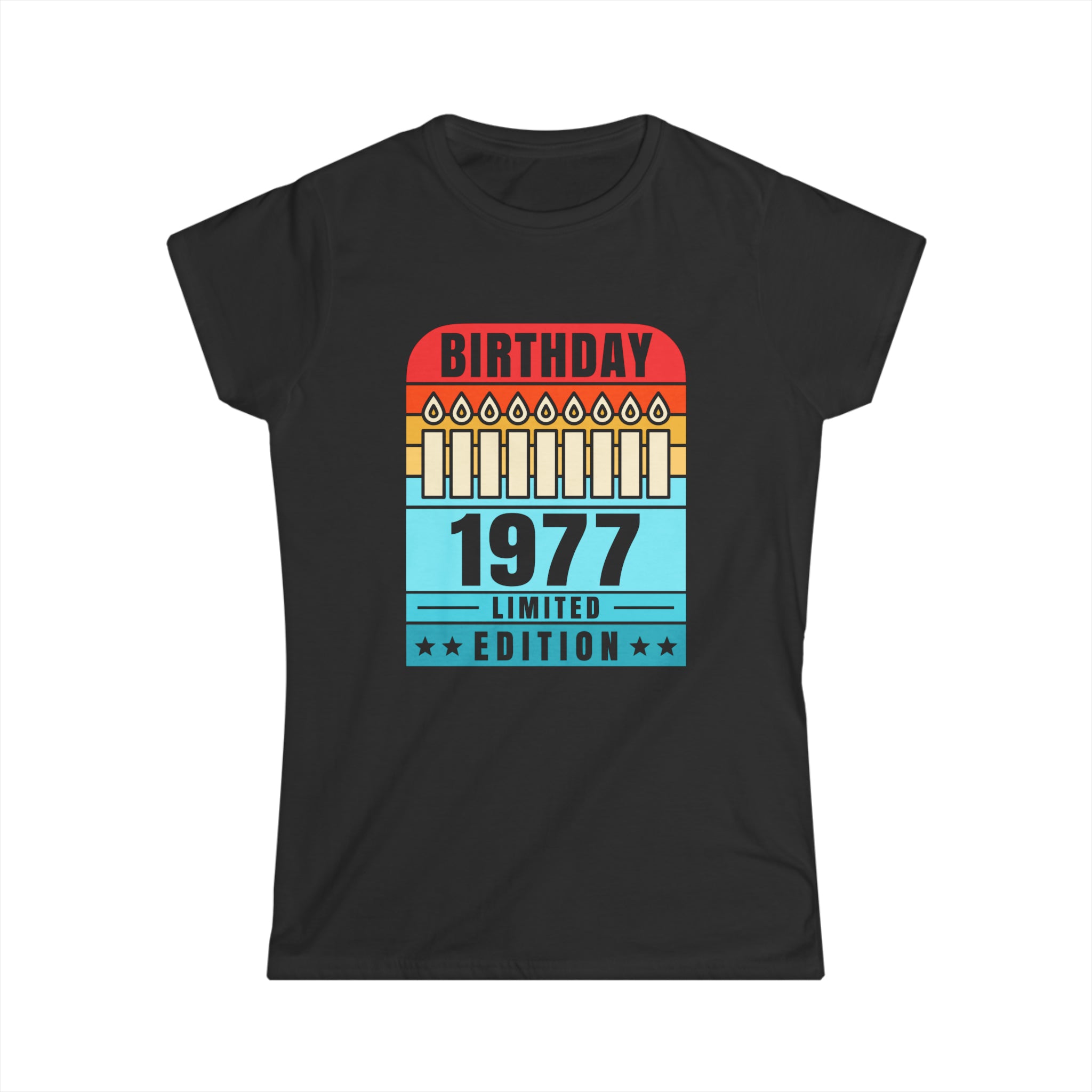 Vintage 1977 TShirt Women Limited Edition BDay 1977 Birthday Women Shirts