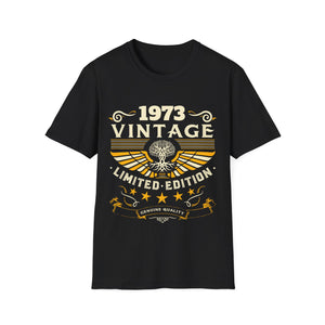 Vintage 1973 T Shirts for Men Retro Funny 1973 Birthday Mens Tshirts