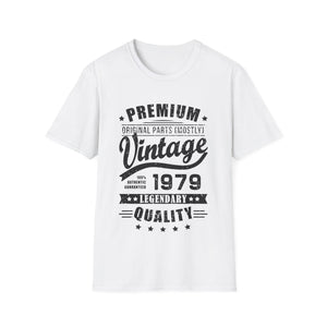 Vintage 1979 T Shirts for Men Retro Funny 1979 Birthday Mens Shirt