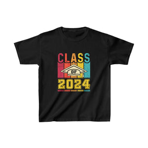 Class of 2024 College University High School Future Graduate T Shirts for Boys