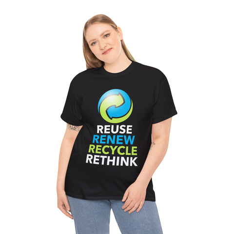 Earth Day Recycling Symbol Reuse Renew Rethink Recycle Tshirts Shirts for Women Plus Size