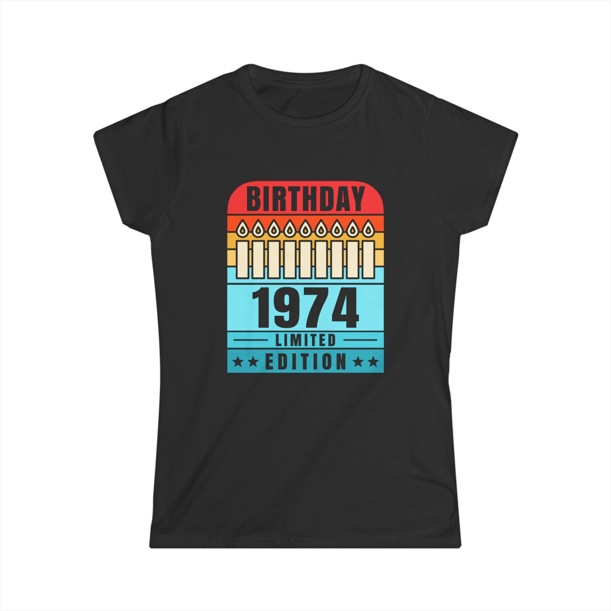 Vintage 1974 TShirt Women Limited Edition BDay 1974 Birthday Womens T Shirts