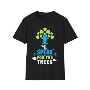 I Speak For Trees Earth Day Save Earth Inspiration Hippie Mens T Shirts