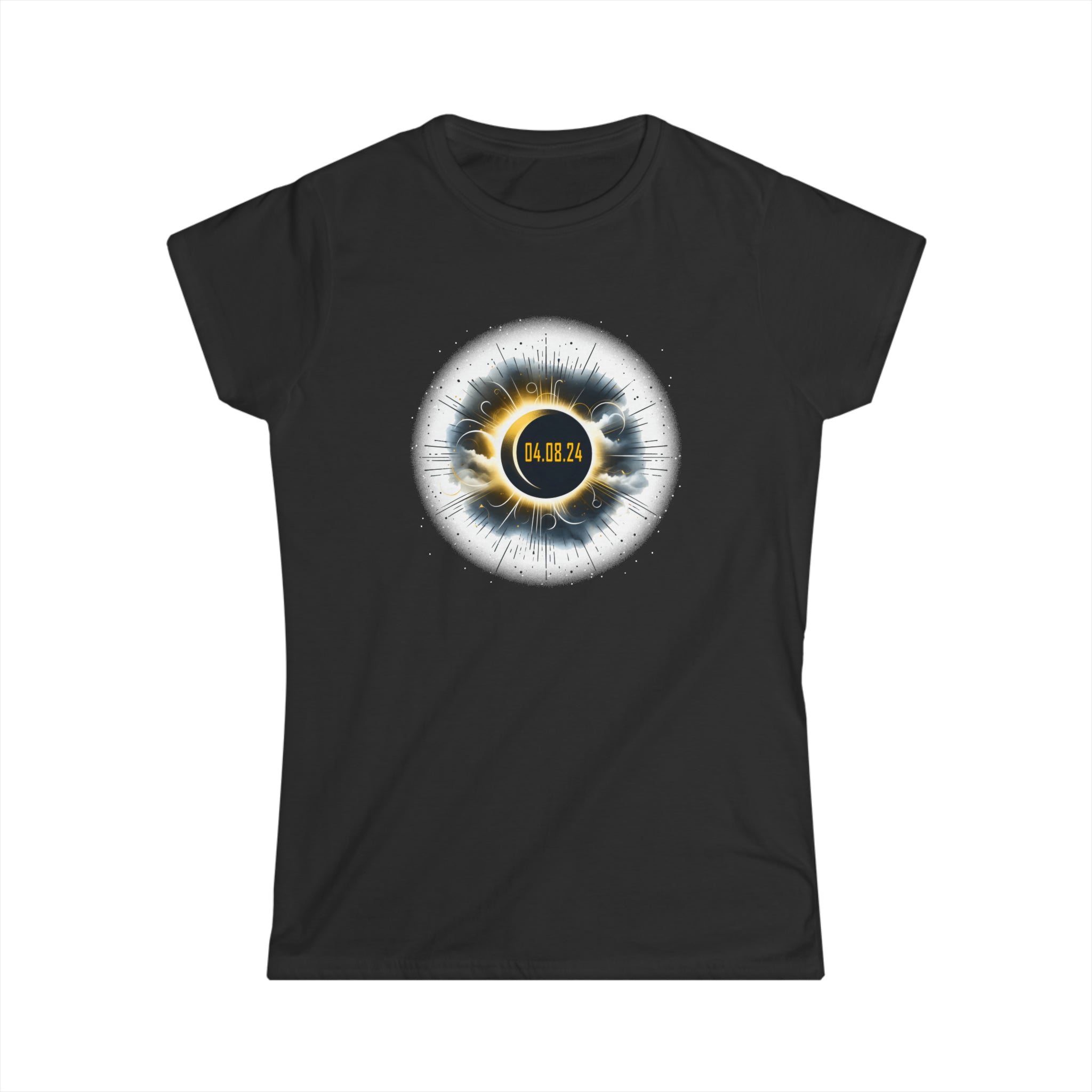 Astronomy Astronaut Watching Solar Eclipse April 08, 2024 Womens T Shirt